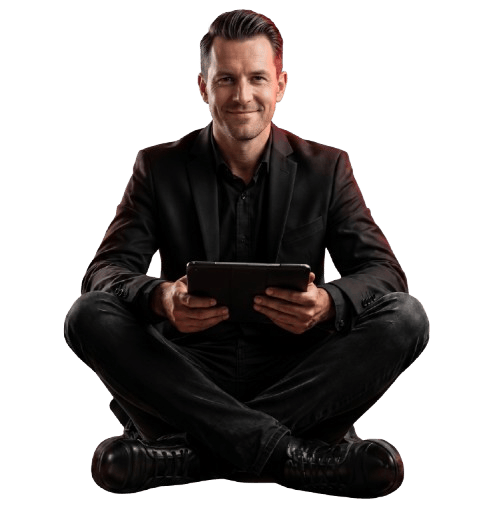 Cryptocurrency fraud investigator reviewing a case on a tablet